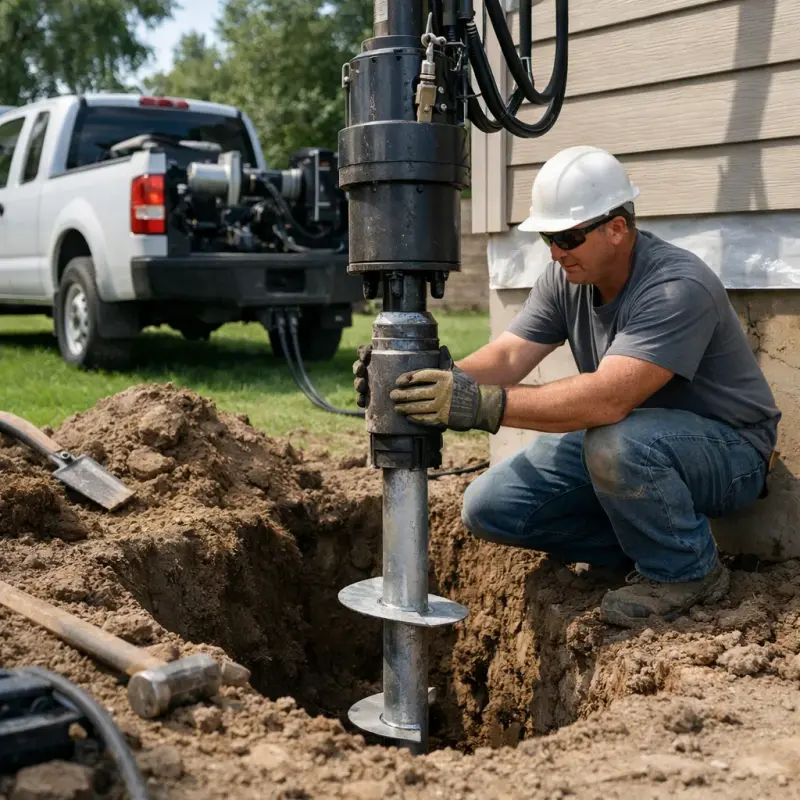 Helical Pier Installation Indio